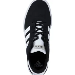 Adidas Court Platform Suede, Schnürschuhe, Schwarz