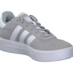 Adidas Court Platform Suede, Schnürschuhe, Grau