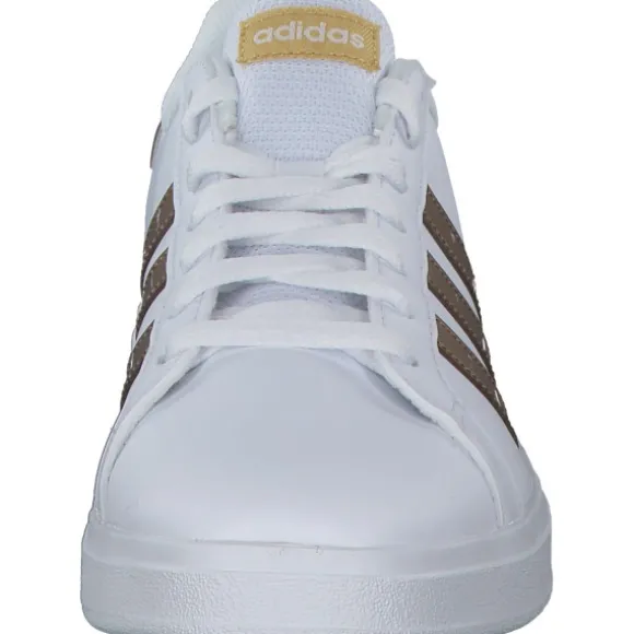 Adidas Grand Court 2.0 K, Schnürschuhe, Damen, ftwr white/ftwr white/matte go