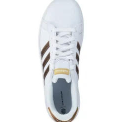 Adidas Grand Court 2.0 K, Schnürschuhe, Damen, ftwr white/ftwr white/matte go