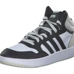 Adidas Hoops 3.0 MID K, Stiefel, Kinder, ftwr white/core black/halo sil
