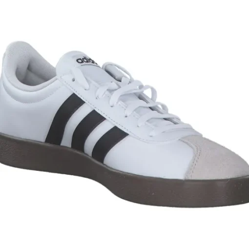 adidas ID3714 VL Court Base, Schnürschuhe, Damen, FTWWHT/CBLACK/GREONE
