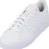 adidas IF4136 Advantage Base 2.0, Schnürschuhe, Damen, white/white/clear pink