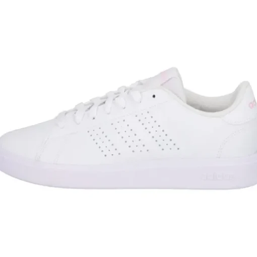 adidas IF4136 Advantage Base 2.0, Schnürschuhe, Damen, white/white/clear pink