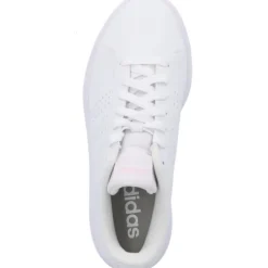 adidas IF4136 Advantage Base 2.0, Schnürschuhe, Damen, white/white/clear pink
