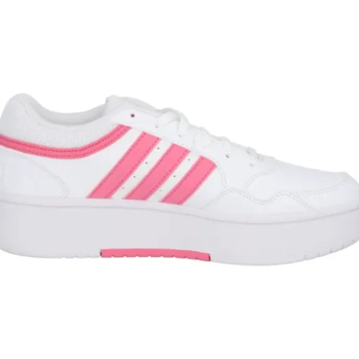 adidas IG6114 Hoops 3.0, Schnürschuhe, Damen, white/pink fusion