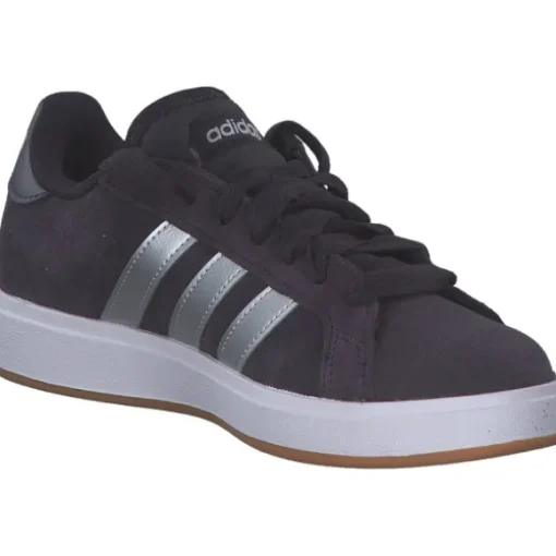 adidas IH6191 Grand Court Base 00, Schnürschuhe, Damen, AURBLA/MSILVE/FTWWHT