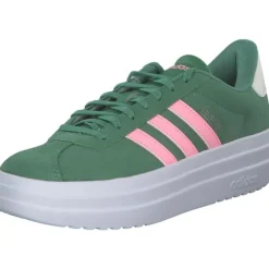 adidas IH0365 VL Court Bold, Schnürschuhe, Damen, PRLOGR/PINSPA/IVORY
