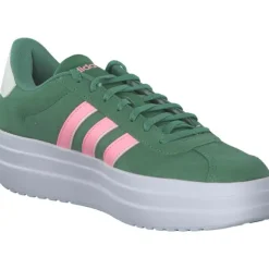 adidas IH0365 VL Court Bold, Schnürschuhe, Damen, PRLOGR/PINSPA/IVORY