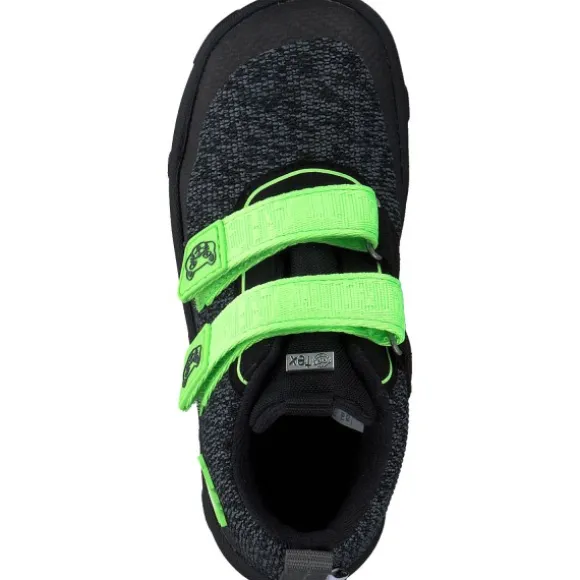 Affenzahn 00844-80079 Knit Happy Panther, Slipper (Kinder), Kinder, schwarz/grün