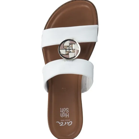 Ara Alicante 28050, Pantoletten, Damen, weiss