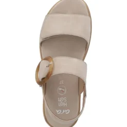 Ara Bilbao 33505, Keilsandaletten, Damen, Beige
