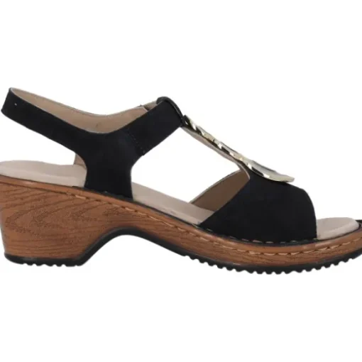 Ara Key West 20301, Plateau-Sandaletten, Damen, Blau