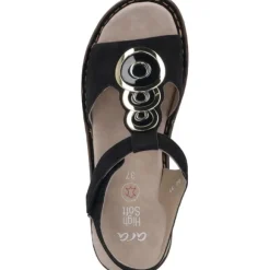 Ara Key West 20301, Plateau-Sandaletten, Damen, Blau
