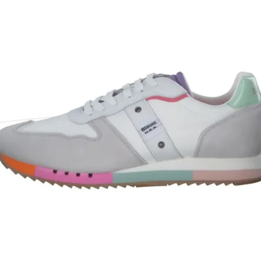 Blauer Melrose S3MELROSE02, Schnürschuhe, Damen, Weiß (Multi)