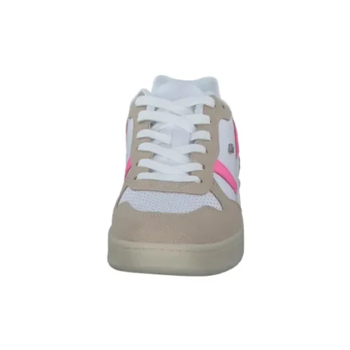 British Knights B47-3616-01 Raww, Schnürschuhe, Damen, white/beige/neon pink