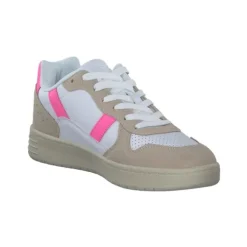 British Knights B47-3616-01 Raww, Schnürschuhe, Damen, white/beige/neon pink