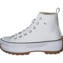 British Knights Kaya Mid Fly B49, Sneakers High, Damen, Weiß / Schwarz
