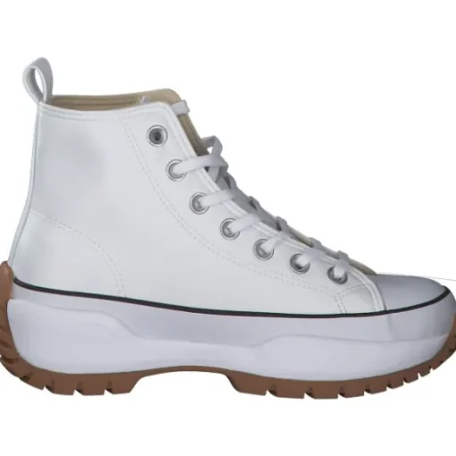 British Knights Kaya Mid Fly B49, Sneakers High, Damen, Weiß / Schwarz