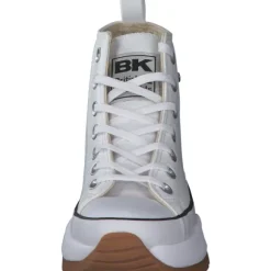 British Knights Kaya Mid Fly B49, Sneakers High, Damen, Weiß / Schwarz