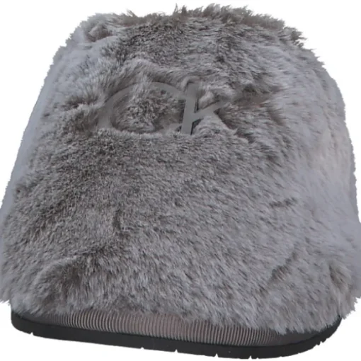 Calvin Klein HW0HW01227, Komfort-Pantoletten, Damen, Grau