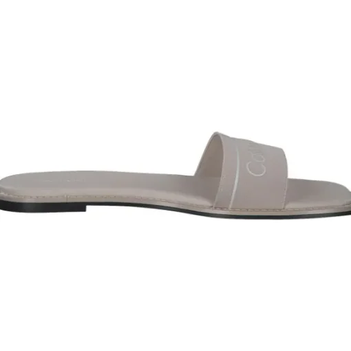 Calvin Klein HW0HW00817, Plateau-Pantoletten, Damen, Crystal grey
