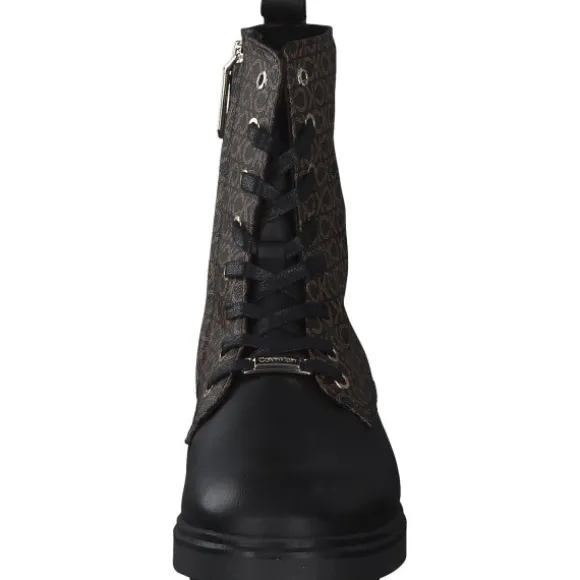 Calvin Klein HW0HW01314, Schnürstiefeletten, Damen, Braun