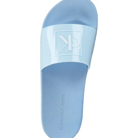 Calvin Klein YMOYW00893, Badeschuhe, Damen, Chambray sky