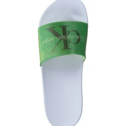 Calvin Klein YW0YW01403, Badeschuhe, Damen, WHITE/GREEN
