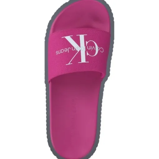 Calvin Klein YW0YW00103, Badeschuhe, Damen, fuchsia/white