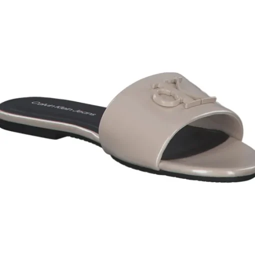 Calvin Klein YW0YW01348, Plateau-Pantoletten, Damen, whisper pink