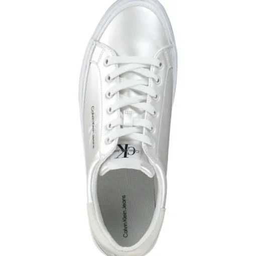 Calvin Klein YW0YW01037, Schnürschuhe, Damen, Pearlized Bright white