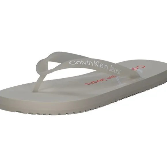 Calvin Klein YW0YW00098, Zehentrenner, Damen, Grau