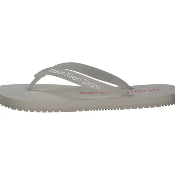 Calvin Klein YW0YW00098, Zehentrenner, Damen, Grau