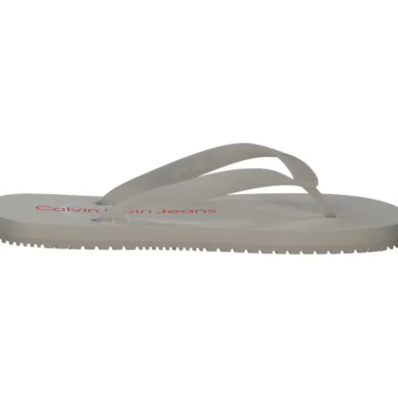 Calvin Klein YW0YW00098, Zehentrenner, Damen, Grau