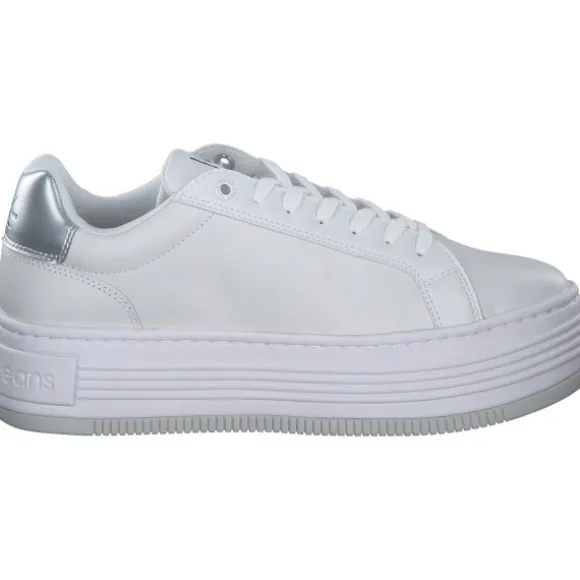 Calvin Klein YW0YW015160K9, Schnürschuhe, Damen, bright white / silver