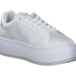 Calvin Klein YW0YW015160K9, Schnürschuhe, Damen, bright white / silver
