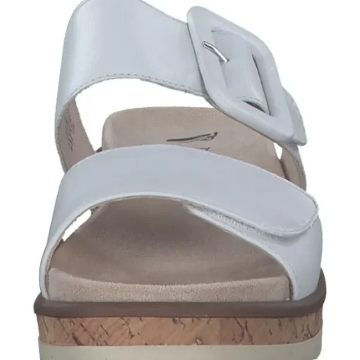 Caprice 27206, Plateau-Pantoletten, Damen, WHITE NAPPA