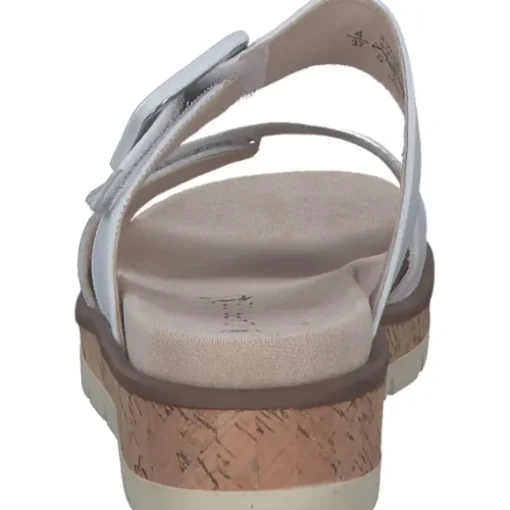 Caprice 27206, Plateau-Pantoletten, Damen, WHITE NAPPA