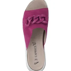 Caprice 27204, Plateau-Pantoletten, Damen, FUCHSIA SUEDE
