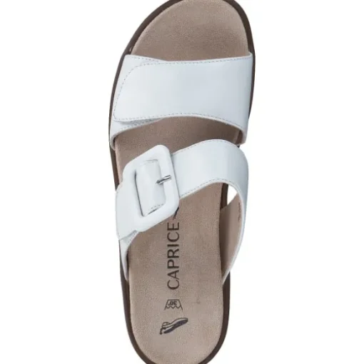 Caprice 27206, Plateau-Pantoletten, Damen, WHITE NAPPA