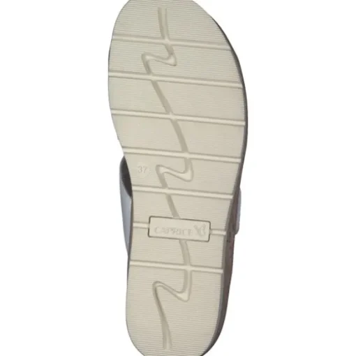 Caprice 27206, Plateau-Pantoletten, Damen, WHITE NAPPA