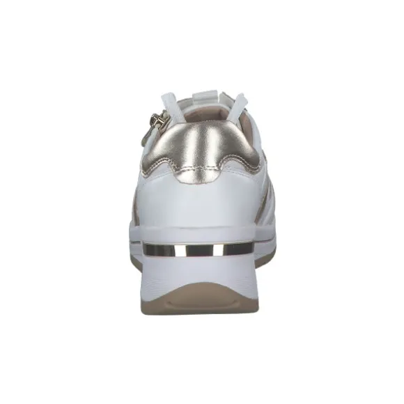 Caprice 23300, Schnürschuhe, Damen, WHITE/LIGHT GOLD