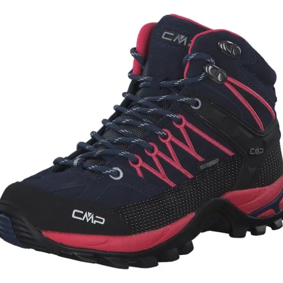 CMP Rigel Mid 3Q12946, Trekkingschuhe, Damen, Blue/Hibiscus