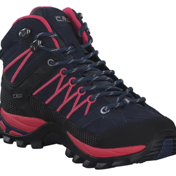 CMP Rigel Mid 3Q12946, Trekkingschuhe, Damen, Blue/Hibiscus