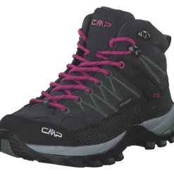 CMP Rigel Mid 3Q12946, Wanderstiefel, Damen, antracite-minveral green