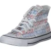 Converse CTAS HI, Sneakers High, Weiß (Weiß/Rot/Blau)