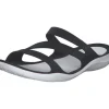 Crocs Swiftwater Sandal 203998, Badeschuhe, Damen, black/white