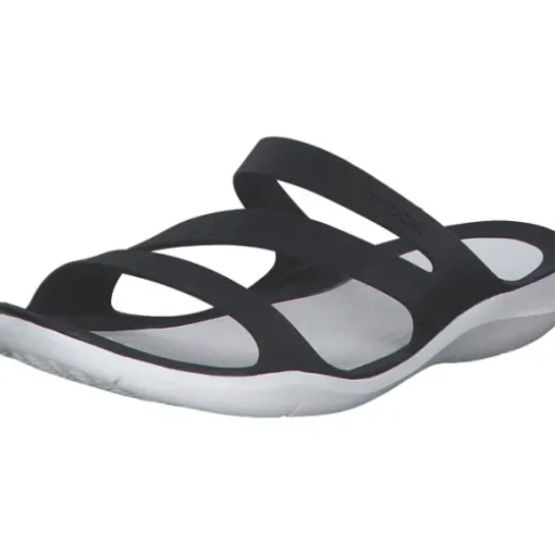 Crocs Swiftwater Sandal 203998, Badeschuhe, Damen, black/white