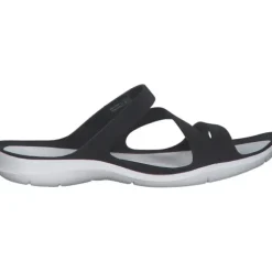 Crocs Swiftwater Sandal 203998, Badeschuhe, Damen, black/white
